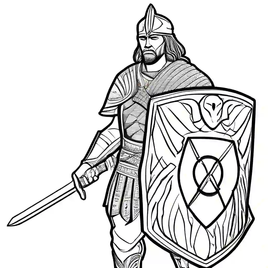 Warriors coloring pages